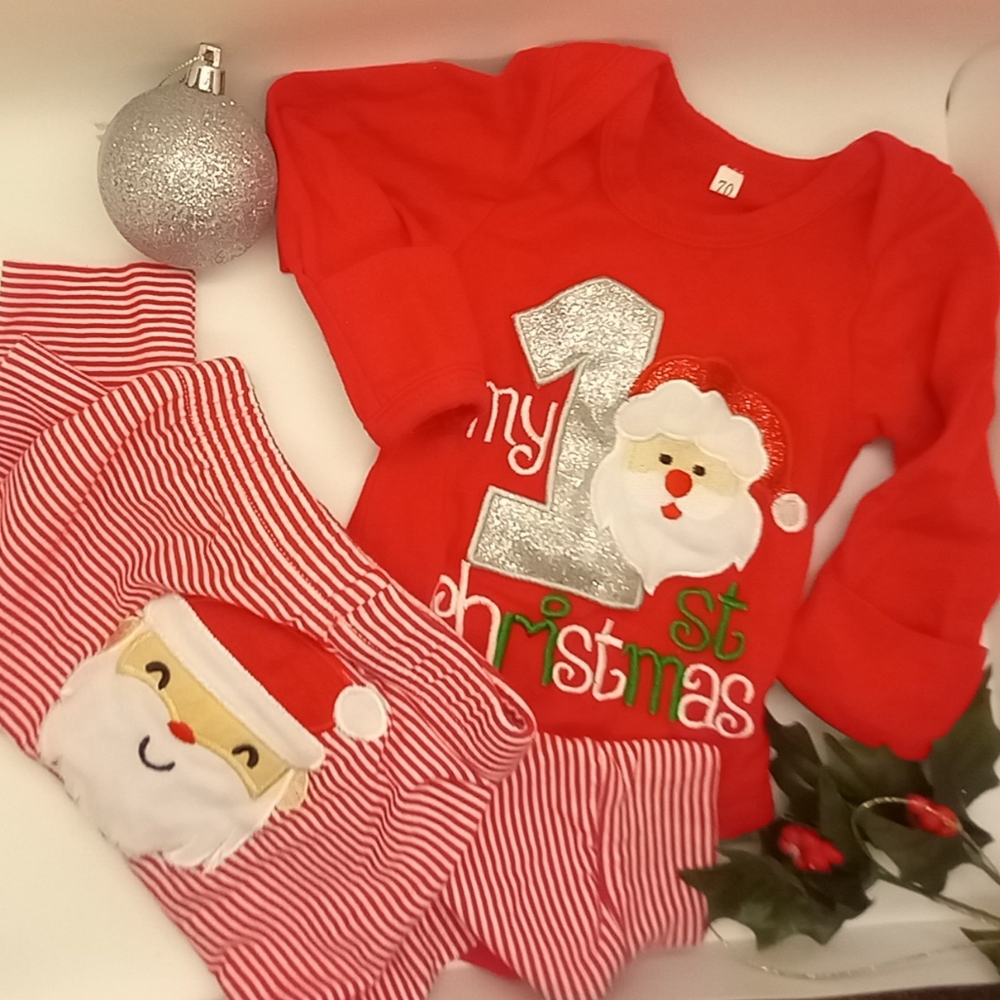 Baby's 1st Christmas 2 pc.Outfit